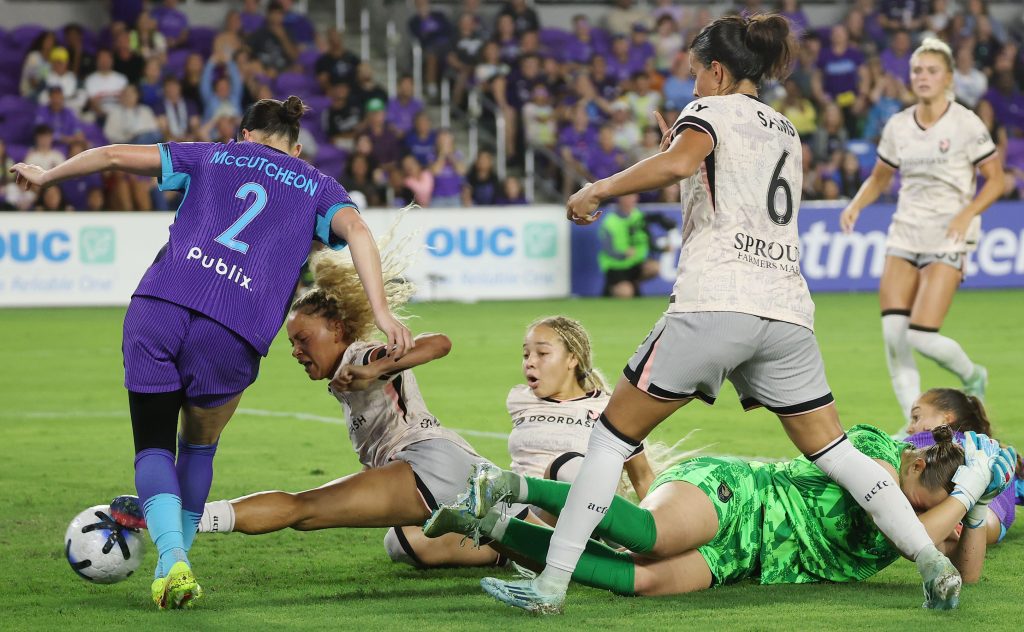 Orlando Pride tops Angel City with late goal for 1st home win of season