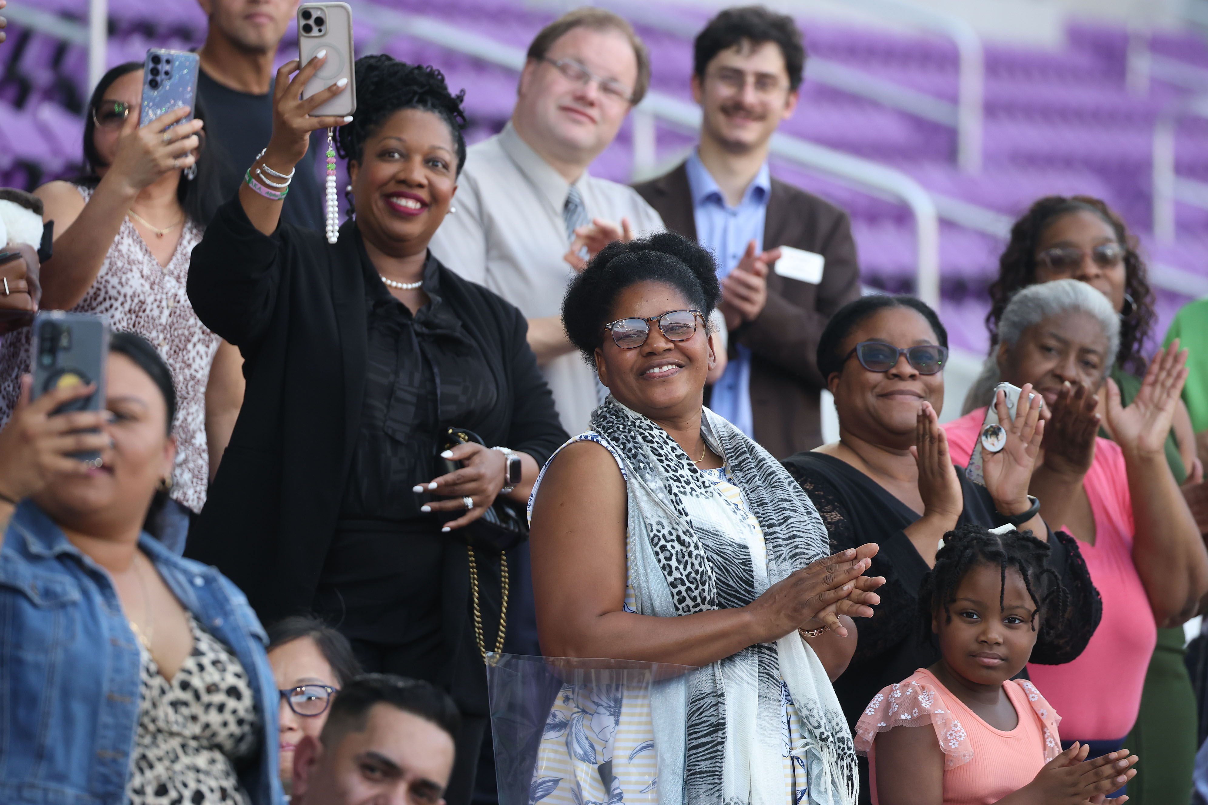 Parents of graduatges react with awe and joy as it...