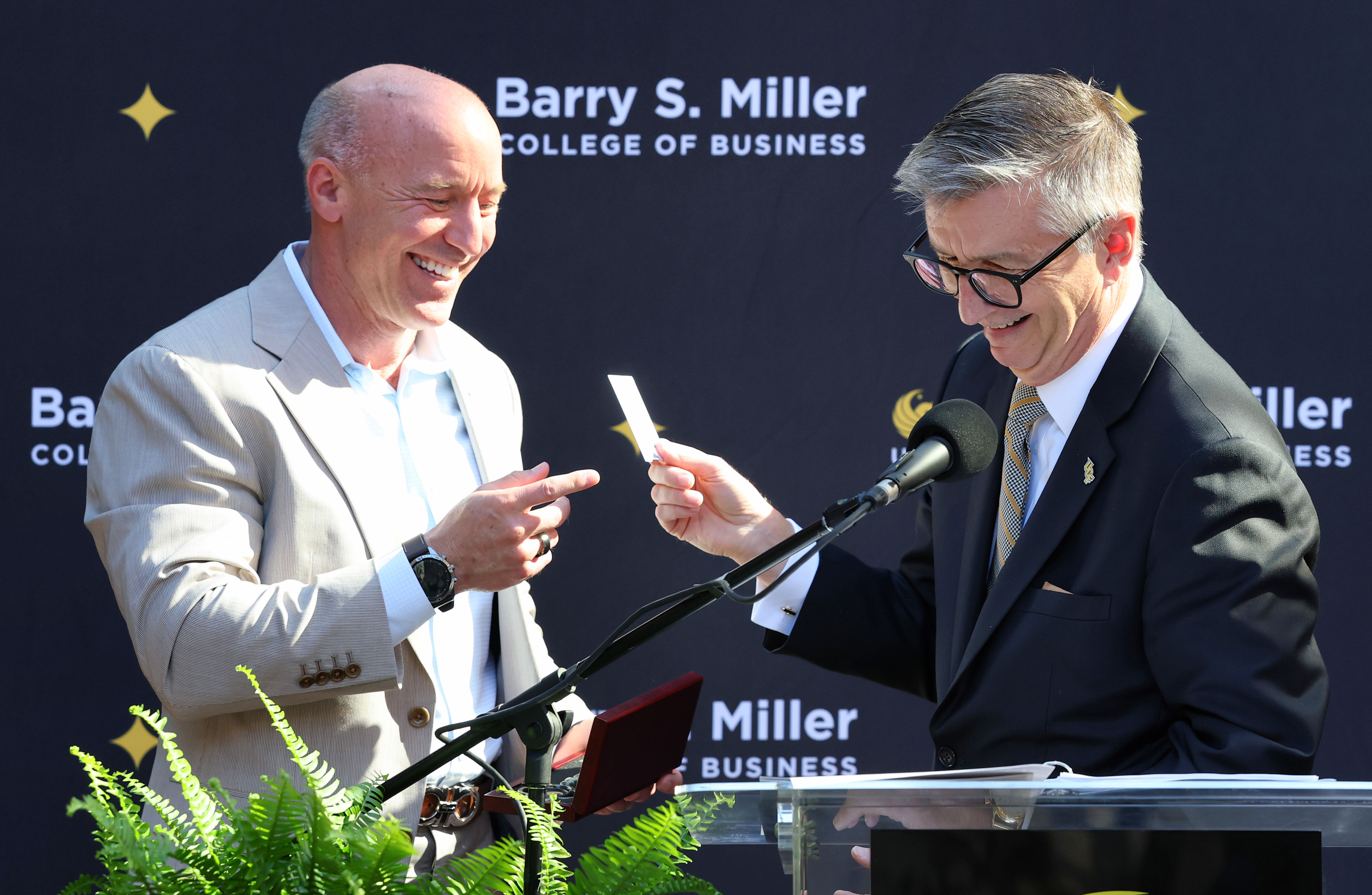 University of Central Florida College of Business dean Paul Harley...