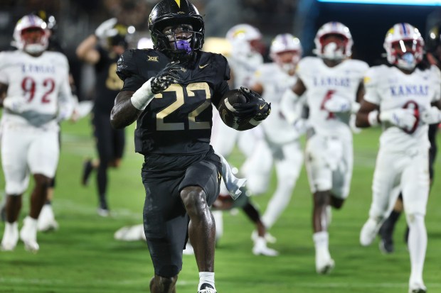 UCF running back Myles Montgomery is one of more than two dozen players who will be honored prior to the Oklahoma State game on Saturday as part of Senior Day. (Stephen M. Dowell/Orlando Sentinel)