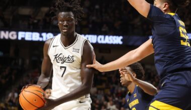 UCF center John Bol returning to the Knights in 2026-27