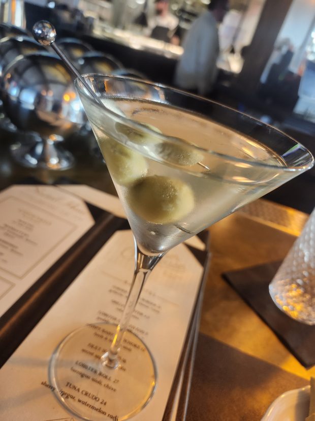 $10 during Social Hour (4-6 p.m. Monday through Saturday and 2:30-4 -p.m. Sunday) this cocktail will forever be the starter moment of what will one day be called my Martini Phase. That's if it ever ends. (Amy Drew Thompson/Orlando Sentinel)