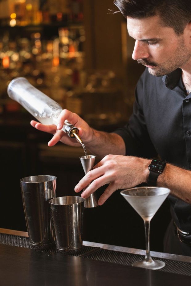 Bartender Greg preps a martini at Norman's Orlando. (Photo courtesy Norman's Orlando)
