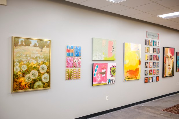 The work of 22 member artists can be seen by visitors at McRae Art Studios in Orlando on April 21, 2026. The studios are open to the public from 6-9 p.m. April 25. (Patrick Connolly/Orlando Sentinel)