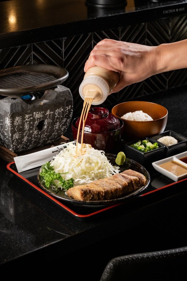 The dinner and brunch menu at the Michelin Guide-recommended Gyukatsu Rose specializes in Japanese cutlets. (Photo courtesy Alex Gonzalez)