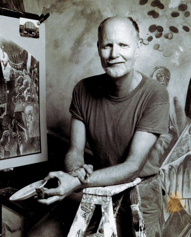 The late Steve Lotz, who recently died at age 87, served as UCF's first art department chair as well as a pillar of the Central Florida arts community. His art was influenced by Eastern philosophy and the natural world. (Courtesy of Theo Lotz)