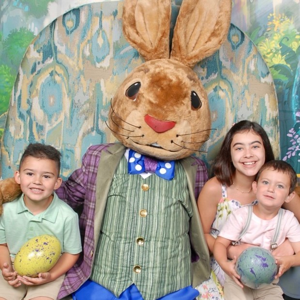 Icon Park hosts visits with the Easter Bunny through April 4. (Courtesy of Icon Park)