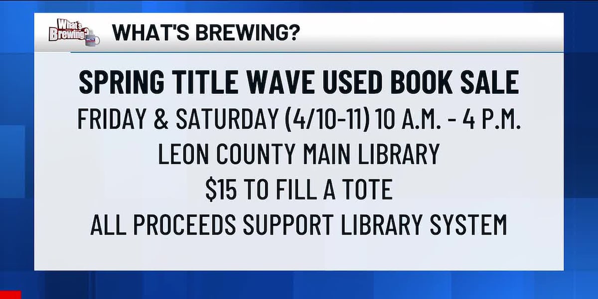 What’s Brewing - Spring Title Wave Used Book Sale