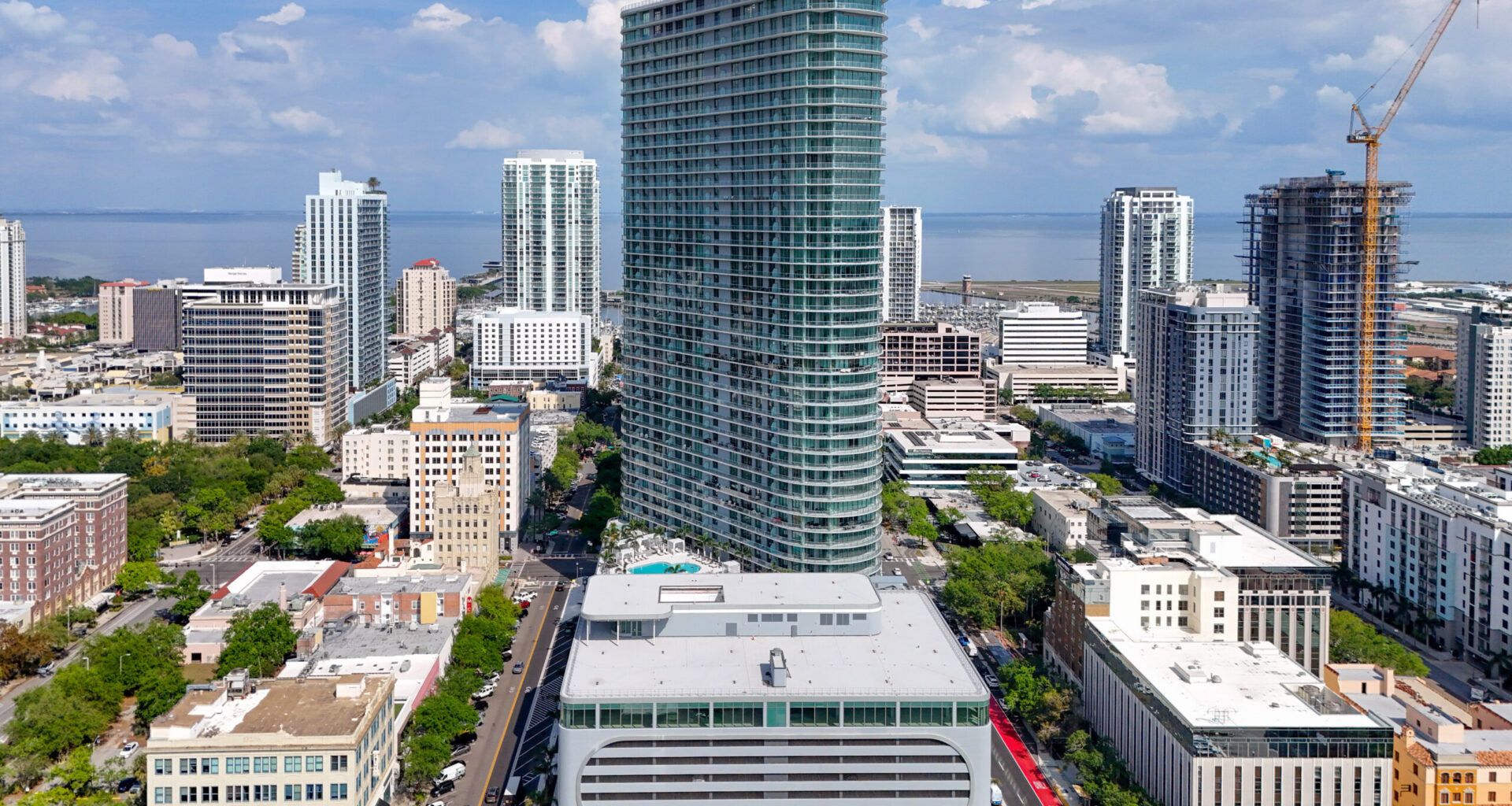 YIMBY Captures New Aerial Views of The Residences at 400 Central in Downtown St. Petersburg