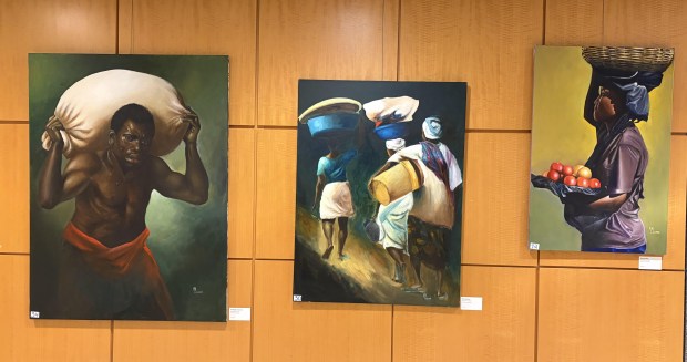 The library also has a rotating art exhibit that features local artists on the first floor. (Scott Maxwell)