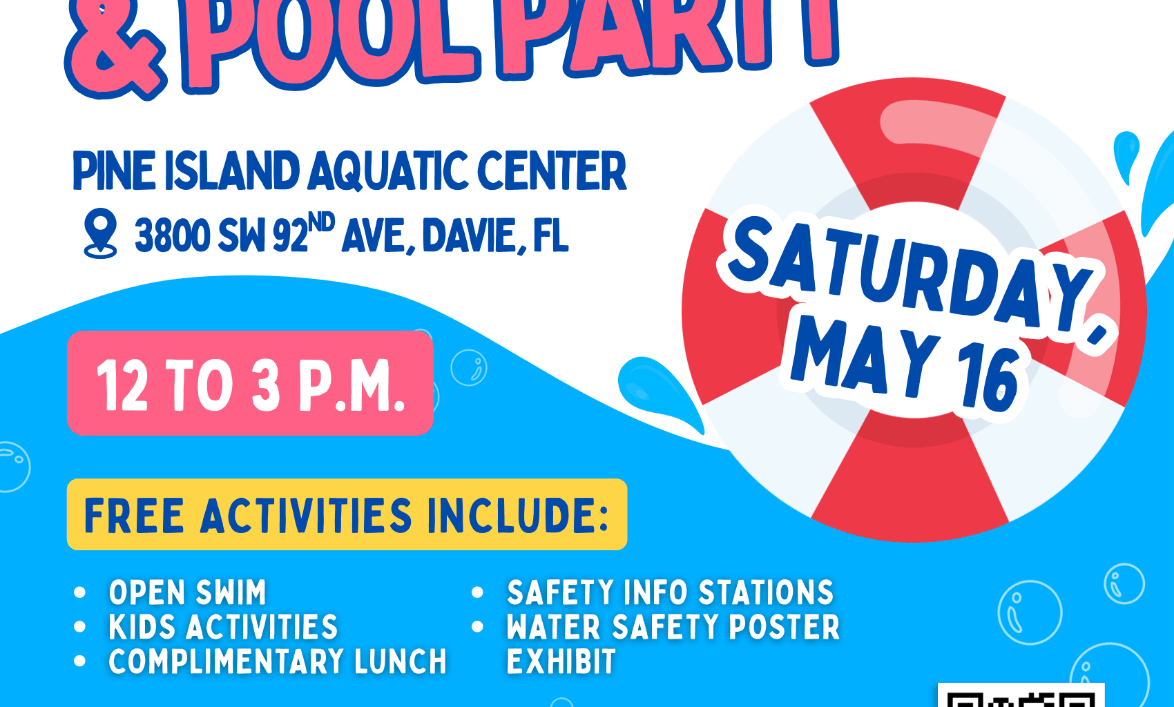 TOWN OF DAVIE HOSTS WATER SAFETY DAY AND POOL PARTY ON SATURDAY, MAY 16, 2026