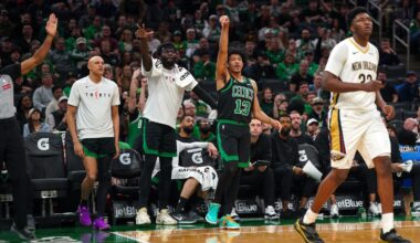 The Celtics made 29 3-pointers last game, tying an NBA record.