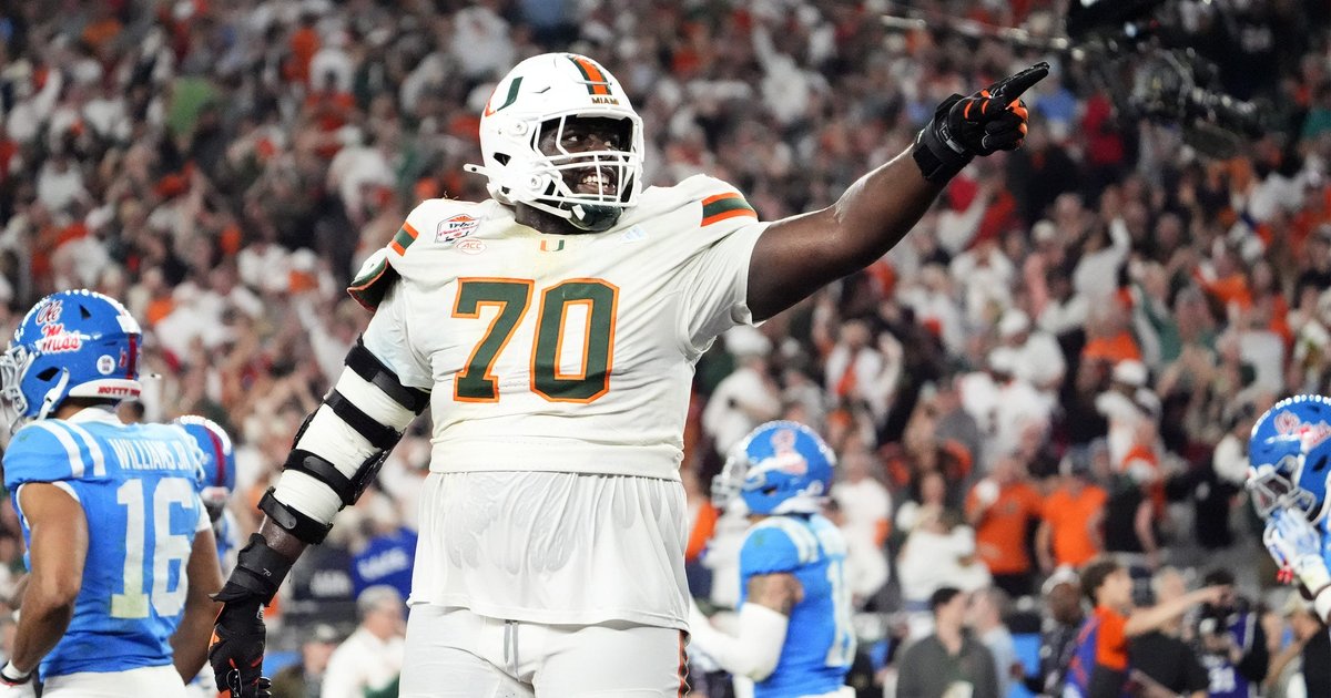 Eagles select Miami OT Markel Bell with 68th overall pick of 2026 NFL Draft