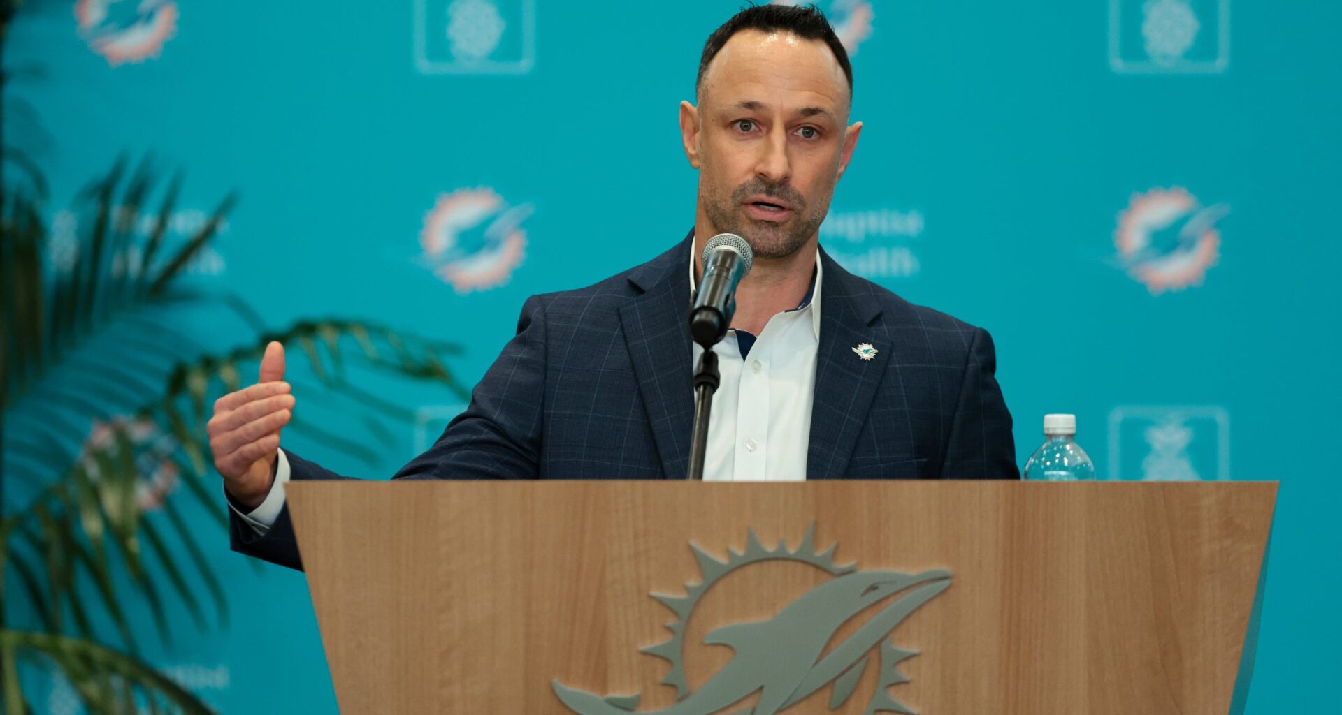 Miami Dolphins general manager Jon-Eric Sullivan establishes VERY clear expectations for his early selections in next week's 2026 NFL Draft
