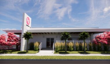 Rendering of Fresh Kitchen flagship exterior on Kennedy Boulevard in South Tampa