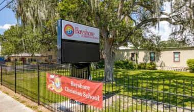 Bayshore Christian School campus along South MacDill Avenue in South Tampa