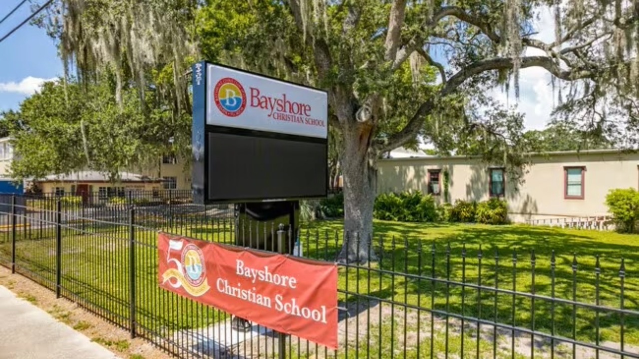 Bayshore Christian School campus along South MacDill Avenue in South Tampa