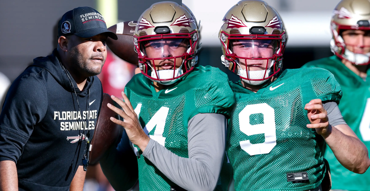 “Iron sharpens iron mentality:” FSU offensive coordinator Tim Harris Jr., quarterbacks Ashton Daniels and Kevin Sperry talk competition