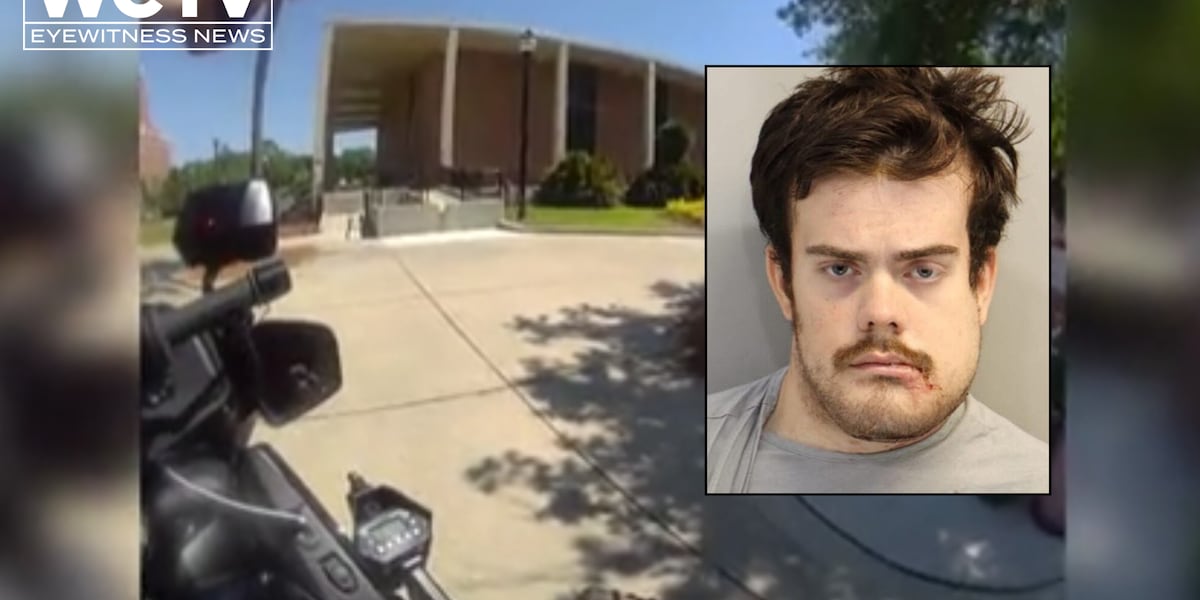 Body cam video shows moment FSUPD confronts suspected shooter
