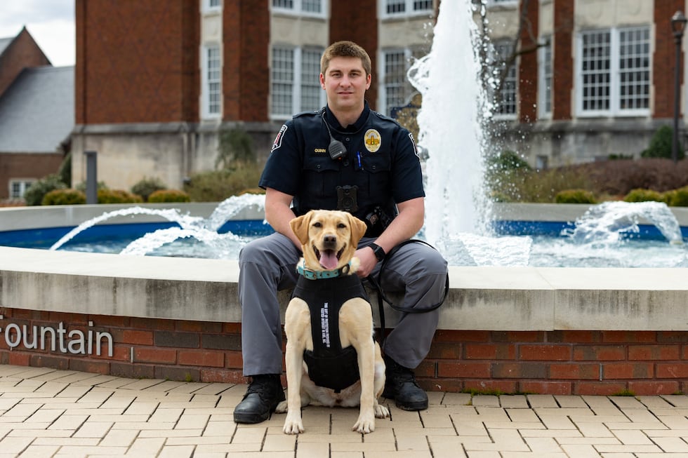 Officer Cody Quinn and K-9 Officer Daphne