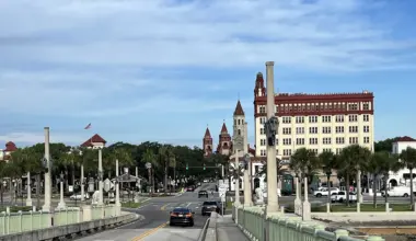 St. Augustine's Treasury building, seen from the Bridge of Lions. The building will soon be a hotel.