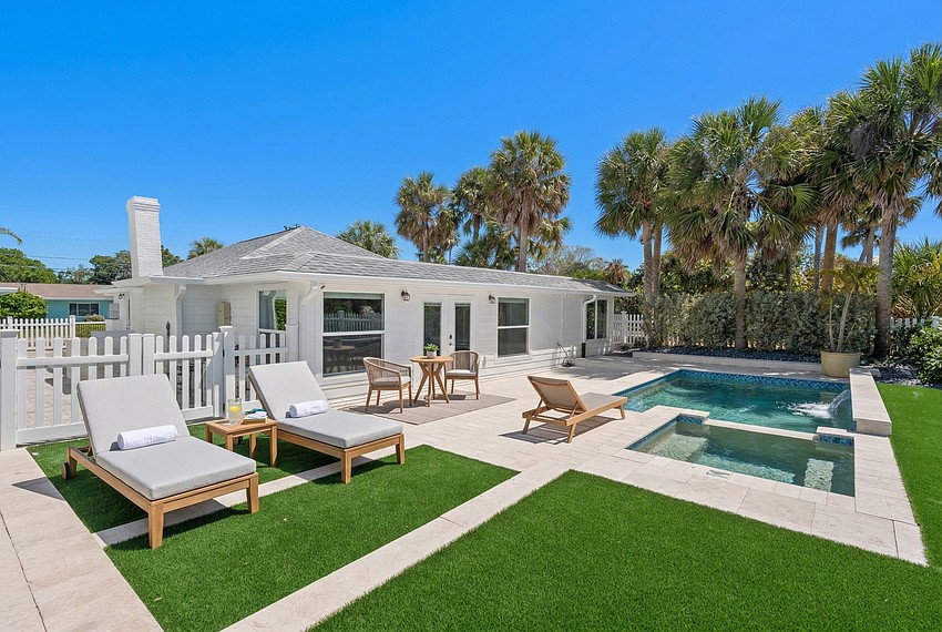The Clearwater Beach cottage next door to Hulk Hogan's former home has been listed for $4.5 million. The Clearwater Beach cottage next door to Hulk Hogan's former home has been listed for $4.5 million.