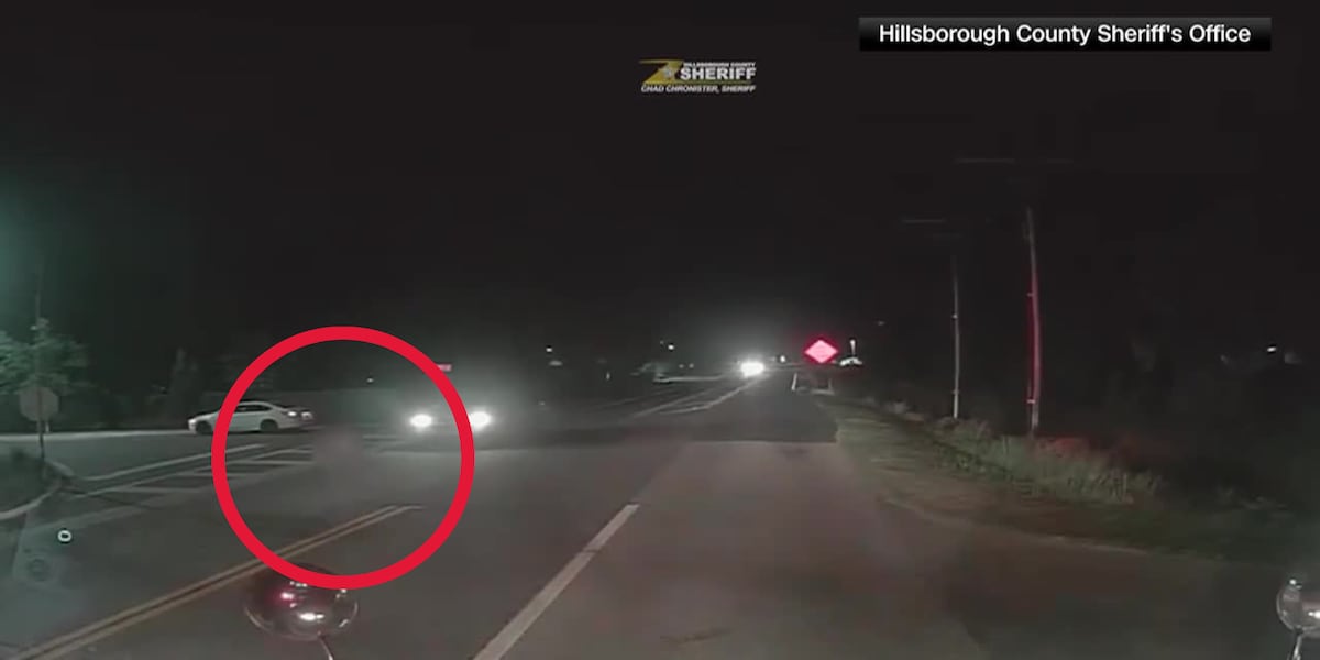 Driver nearly hits child boarding a school bus in Florida