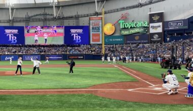 A full house welcomes baseball back to the Trop