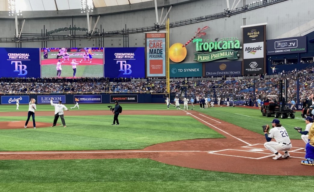 A full house welcomes baseball back to the Trop