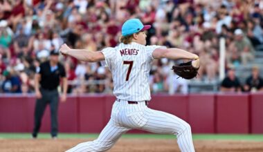 FSU baseball shuts out Notre Dame. Mendes pitches six scoreless innings