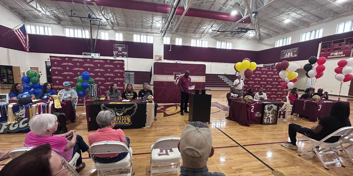 Florida High, Berrien see student athletes sign grants of aid