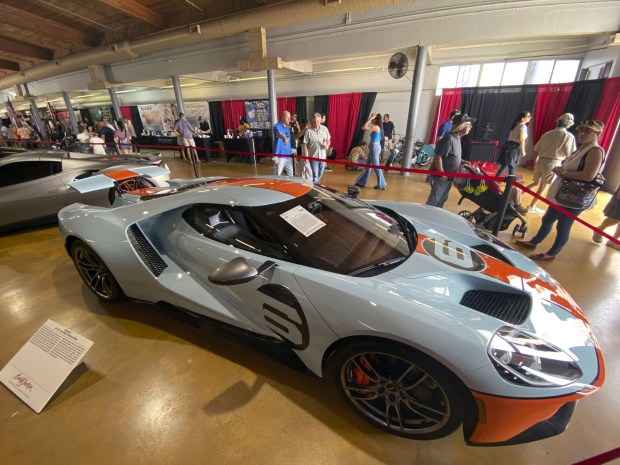A 2020 Ford GT Heritage Edition sold for over $1.45 million at the Barrett-Jackson collector car auction at the South Florida Fairgrounds in West Palm Beach.