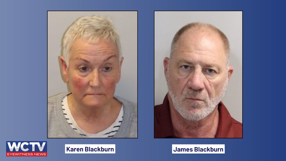 Karen Blackburn, 66, and 68-year-old James Blackburn were arrested Wednesday and both face...