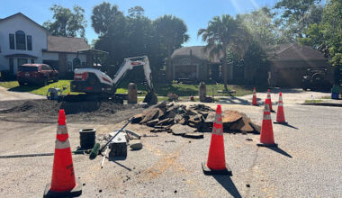 Longwood neighborhood demands accountability after water line break, fiber optic work
