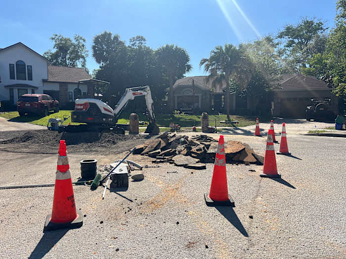 Longwood neighborhood demands accountability after water line break, fiber optic work