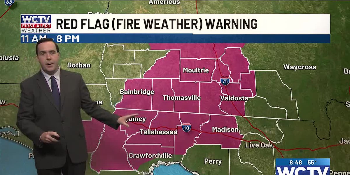 A Fire Weather Warning for some on Saturday ⚠️