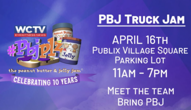 PBJ Truck Jam! Join the WCTV news team as we collect PBJ PLZ! donations at Publix