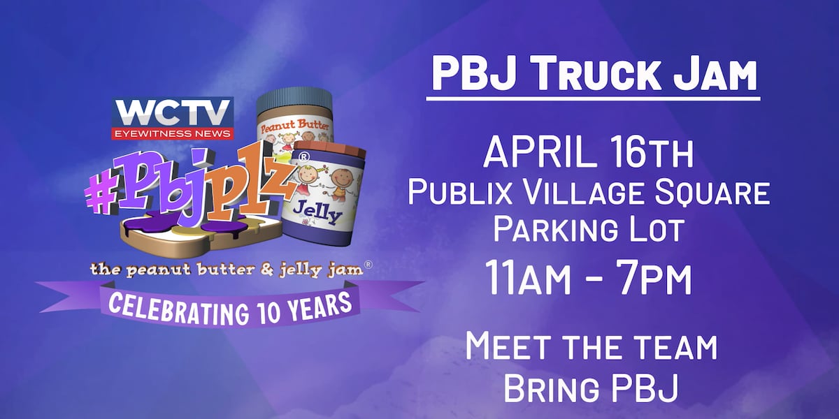 PBJ Truck Jam! Join the WCTV news team as we collect PBJ PLZ! donations at Publix
