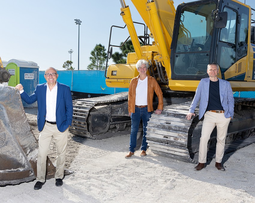 (From left to right) Angelo Cappelli, Fred Hemmer and Nick Hansen of HP Capital Group are developing Fairfield Avenue Apartments in St. Petersburg.