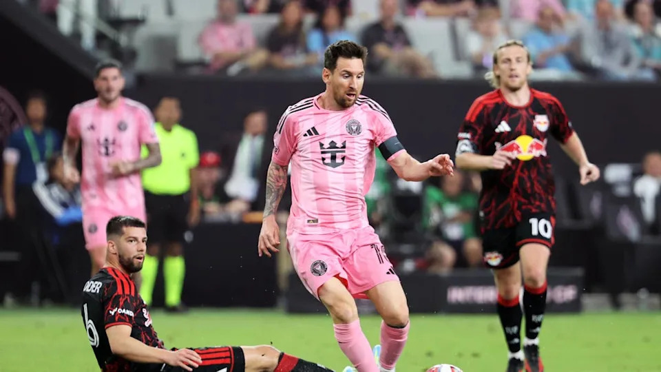 <a class="link " href="https://sports.yahoo.com/soccer/players/372884/" data-i13n="sec:content-canvas;subsec:anchor_text;elm:context_link" data-ylk="slk:Lionel Messi;sec:content-canvas;subsec:anchor_text;elm:context_link;itc:0" data-yga="{"yLinkElement":"context_link","yModuleName":"content-canvas","yLinkText":"Lionel Messi","ySubModuleName":"anchor_text","yHasCommerce":false}">Lionel Messi</a> #10 of Inter Miami CF controls the ball during the MLS match between Inter Miami CF and New York Red Bulls at Nu Stadium on April 11, 2026 in Miami, Florida. (Photo by Leonardo Fernandez/Getty Images)Photo by Leonardo Fernandez&sol;Getty Images