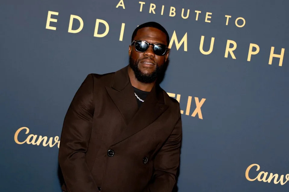 Kevin Hart (seen here on April 18) and Jamie Salter are hosting the Sports Illustrated invite-only F1 party. Getty Images for AFI