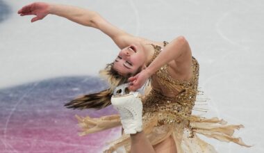 Alysa Liu of the United States competes during the women's figure skating free program at the 2026 Winter Olympics, in Milan, Italy, Thursday, Feb. 19, 2026. (AP Photo/Francisco Seco)