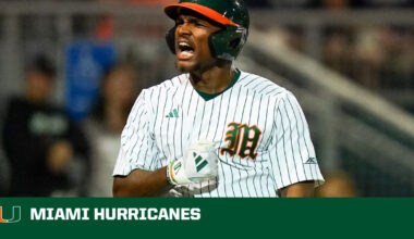 Miami Rolls to 19-1 Run Rule Win Over Virginia Tech – University of Miami Athletics