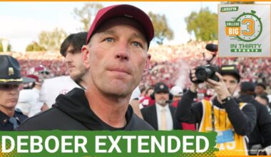 Alabama Gives Kalen DeBoer EXTENSION With Crimson Tide | The Big 3 in 30 College