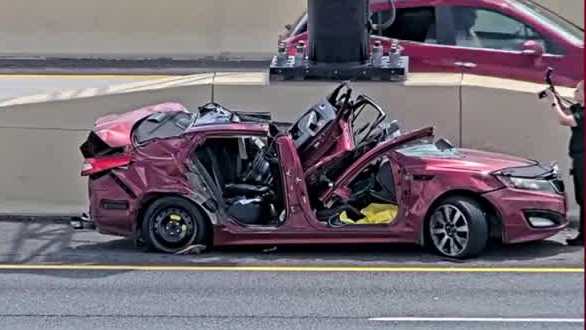 I-4 westbound closed for hours after rollover crash near downtown Orlando
