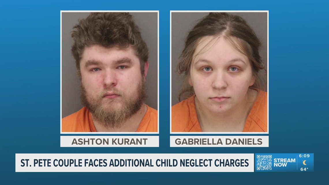 New details for the St. Pete couple on additional charges for child neglect
