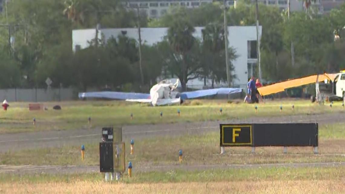 Plane with 2 on board flips over at Peter O. Knight Airport in Tampa: FAA