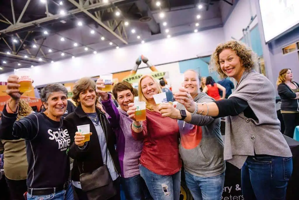 People enjoying A Night at the Brewseum