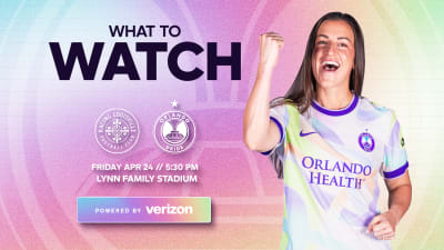 What to watch for, powered by Verizon, as the Orlando Pride take on Racing Louisville on the road