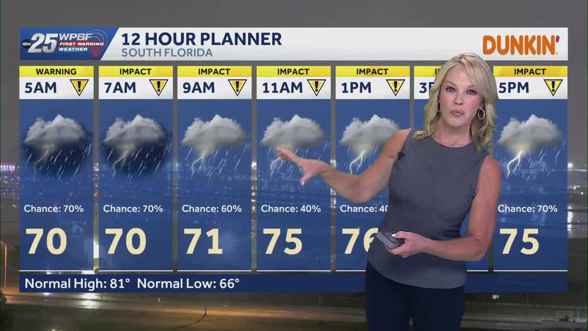 Impact Downpours for South Florida